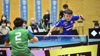 【Tリーグ】元中国代表ハオシュアイ、及川に3-0勝ち　岡山が勝ち点4獲得