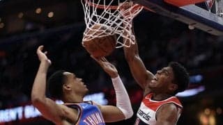 ウィザーズがサンダーとの接戦を制す…八村はホームデビュー戦でダンク含む7得点