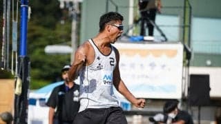 ビーチバレーボール　池田隼平と庄司憲右が新ペアを結成