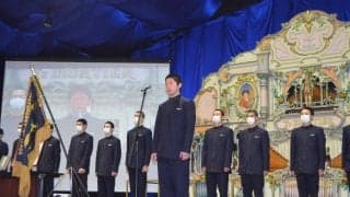 春高バレー　航空高バレー部、優勝を報告