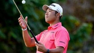 松山英樹に知られていて「スーパーびっくり！」　現地観戦の女子プロが2ショット公開