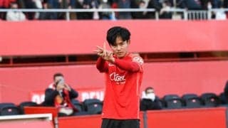 久保建英が2022年初ゴール!!｢美しすぎるFK｣でマジョルカの勝利に貢献!!日本代表の至宝が左足で見せた｢華麗な軌跡の先制弾｣