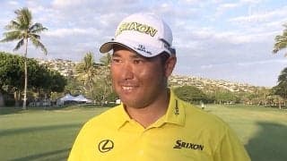 松山英樹「すごくいい戦いだったんじゃないかな」中継内インタビュー