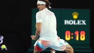  ズベレフ 6年連続の初戦突破 