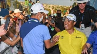 松山英樹の勝利を見届けた中島啓太「もっともっと自分の基準を上げて、同じ舞台でプレーできるように」