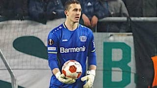 レバークーゼンの控えGKルニョフが右足首じん帯断裂で近日中に手術へ