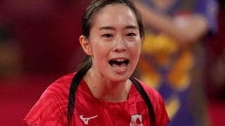 石川佳純が全日本V2へ　ニット姿の“控えめガッツポーズ”に反響「髪下ろすと可愛い」