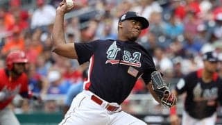 【MLB】18歳で166キロを計測した剛腕の快速球　響くミット音は「球が唸ってる」「ヤバイ」