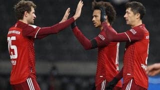 主力復帰バイエルン、ヘルタに4発快勝で首位堅守《ブンデスリーガ》