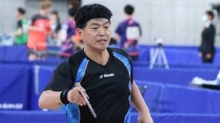 55歳で25回目の全日本出場の大栗寛「60歳でもこの舞台に立ちたい」＜全日本卓球2022＞