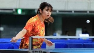 副業コーチ・朝田茉依、カットマン対決に勝利し2回戦へ＜全日本卓球2022女子単1回戦＞