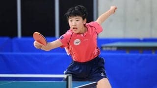 山陽学園中・面手が四天王寺高・原を破り、4強入り＜全日本卓球2022女子ジュニア単準々決勝＞