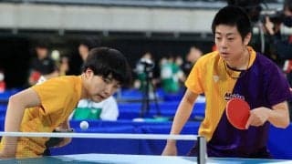 第1、2シードが姿消す　“左左”の中村/萩原はリコーペア下す＜全日本卓球2022男子複4回戦＞