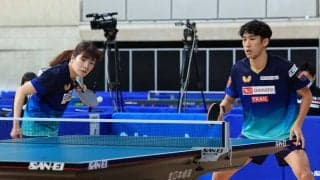 吉村/鈴木ペア、苦しみながらも逆転勝利で決勝進出＜全日本卓球2022混合複準決勝＞