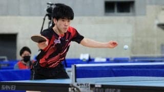 吉山僚一、2大会ぶりの決勝進出　2度目の優勝かけ松島輝空と激突＜全日本卓球2022ジュニア男子単準決勝＞