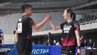 張本智和・早田ひな 混合ダブルス初優勝！吉村・鈴木ペアを下す【全日本卓球】