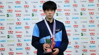 吉山僚一が2年ぶりV　ジュニア男子シングルスランキング一覧＜全日本卓球2022＞