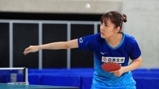 全日本社会人女王・長﨑美柚、初戦を快勝＜全日本卓球2022女子単4回戦①＞