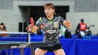 サンリツ・松平志穂、シード選手に白星飾る＜全日本卓球2022女子単4回戦②＞