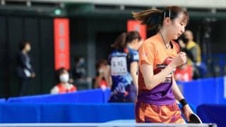 3種目出場の早田ひな「足がさすがにプルプル」も本日4戦4勝フィニッシュ＜全日本卓球2022＞