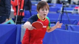 世界卓球代表・芝田紗季、大学女王・黒野撃破でベスト16入り＜全日本卓球2022女子単5回戦＞