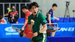 専修大・吉田がまたも大物食い　前々回大会王者下しランク入り＜全日本卓球2022＞