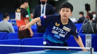 ジュニア準V・松島輝空、実業団選手に勝利で初のランク入り＜全日本卓球2022＞