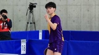 インハイ3冠・谷垣佑真がランク入り　第2シードの森薗政崇に勝利＜全日本卓球2022＞