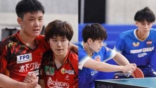 男子ダブルス 張本・森薗、宇田・戸上がともにフルゲームを制し4強進出！【全日本卓球】