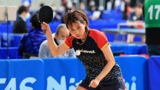 佐藤瞳、東京五輪代表の平野美宇に勝利　ベスト8進出＜全日本卓球2022＞