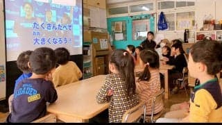 アースフレンズ東京Zが明日葉保育園と協同で園児の食育プログラムを実施