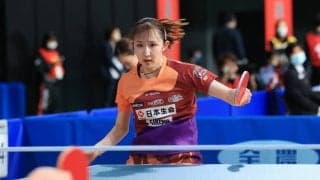 早田ひな「自分を見失わずに」”後輩”長﨑との大一番に臨む＜全日本卓球2022＞
