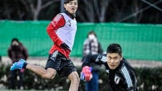■久保建英が日本代表のミニゲームで鮮やかゴール！ 「まだやりたい！」と叫ぶほど練習で好調アピール！