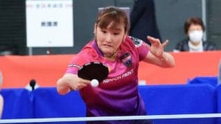 加藤美優、ジュニア2連覇の大藤を下して4強入り＜全日本卓球2022＞
