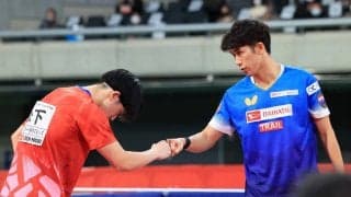 吉村真晴、ベスト4進出　好調の要因の1つは「水谷さんのアドバイス」＜全日本卓球2022＞