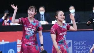 伊藤/早田ペアが笑顔のV　女子ダブルス史上最多タイの4連覇＜全日本卓球2022＞