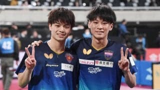 世界卓球銅の宇田幸矢・戸上隼輔がペア初優勝！張本・森薗に大逆転勝利【全日本卓球】
