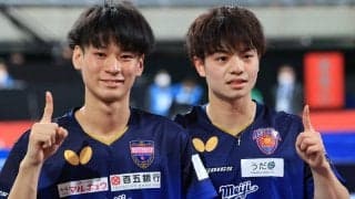 初優勝の戸上・宇田ペア　目指すは「五輪に出場した時に勝てるペア」＜全日本卓球2022＞