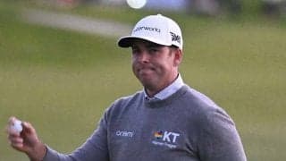 米男子ゴルフの2人のショットで生まれた「8cmの奇跡」に米仰天「ほぼぶつかってる」