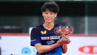 単複2冠の戸上隼輔「日本を背負う覚悟を持ってます」パリ五輪へ決意＜全日本卓球2022＞