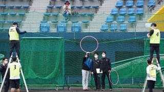 日本ハム新庄監督、2日目は「特設メニュー」が登場　グラウンドにフラフープ