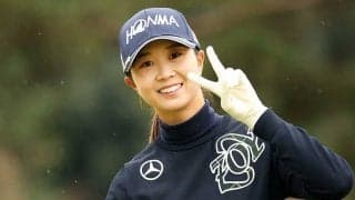 「髪サラサラすぎ」　女子ゴルフ金澤志奈、新契約ウェアの“防風セーター姿”に反響