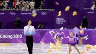 演技後に花を拾う子供たちって誰？　フィギュアスケートの「フラワーキッズ」の正体