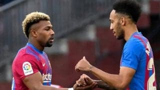 バルセロナ、J・アルバの「衝撃スーパーボレー」！トラオレとオーバメヤンの「新戦力」が活躍しアウベスの「復帰後初ゴール」でアトレティコに勝利!