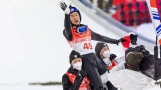 【北京五輪】日本、大会初の金メダルは24年ぶりのジャンプ、小林陵侑が海外開催大会で偉業