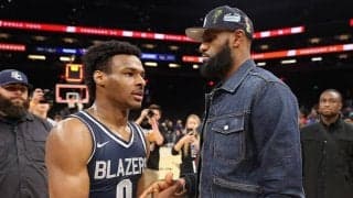 息子＞タイトル…レブロンはブロニーとの共演がかなうならレイカーズ退団も辞さない？