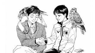 2人の固い握手に涙ぐんだ日　「父子鷹」で戦う鍵山優真へ、願いを込めた1枚の絵