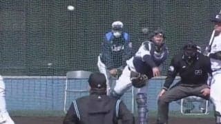 「恐るべき強肩」「凄い球筋」　西武ドラ3、地を這う“低空バズーカ”で二盗阻止