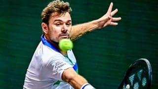 ワウリンカ、サーブ練習公開