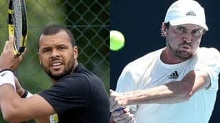 ツォンガとシモン 初戦で対戦